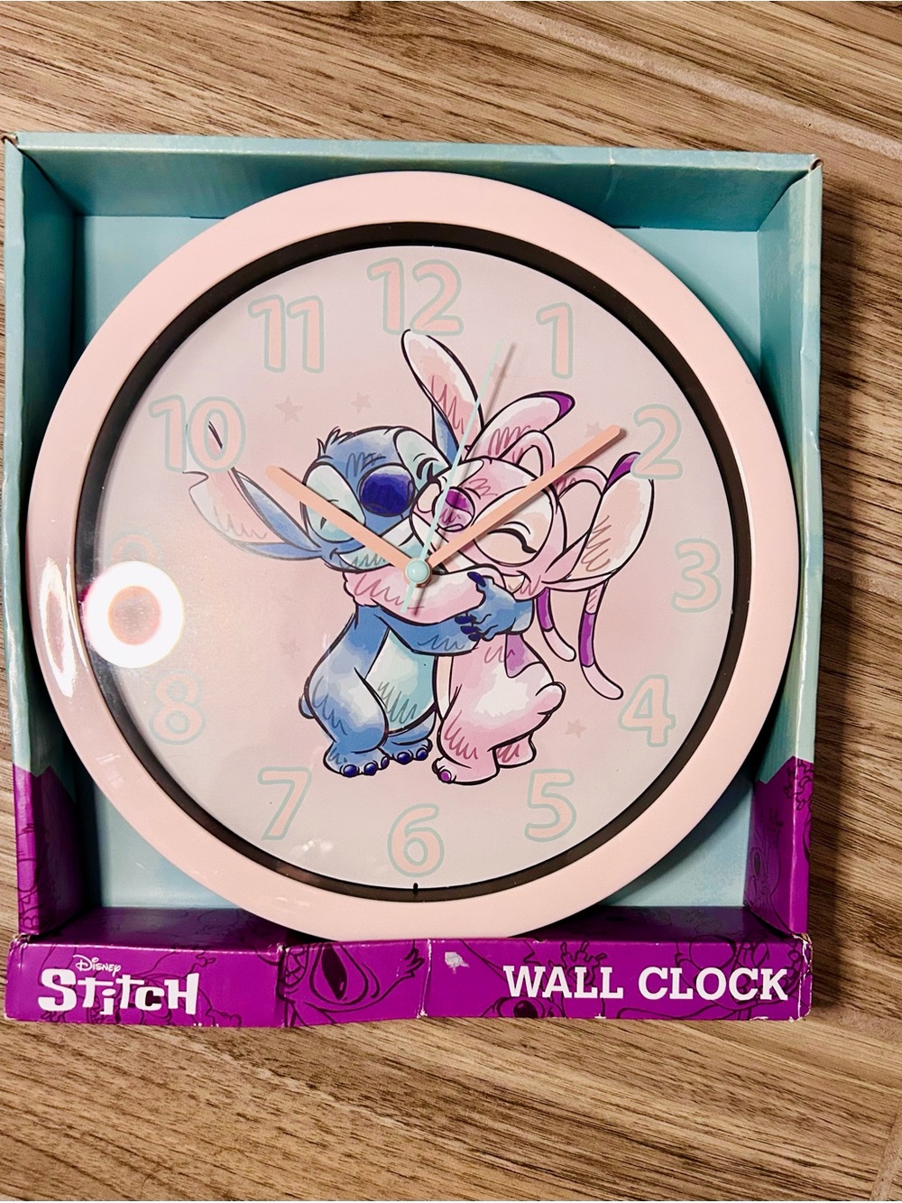 Lilo and Stitch Pink Clock